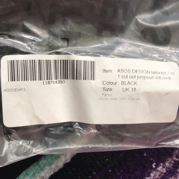 ASOS DESIGN 2 in 1 cut out jumpsuit with belt - Picture 5 of 5